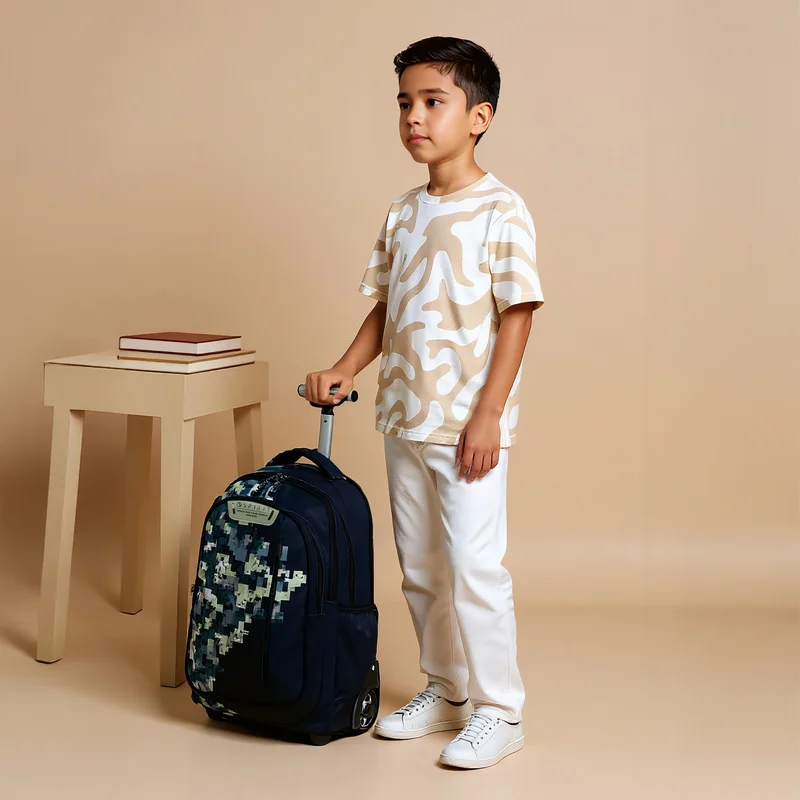 Spirit Trolley-Pixel-20In-3 Cmprt-Sustainable (Polyester) Multicolour \ 51X32X20.5